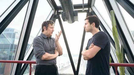 Austausch mit dem Meister. Robert Lepage und Matías Umpierrez in Quebec.