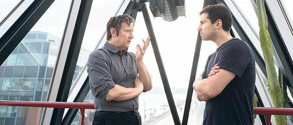 Austausch mit dem Meister. Robert Lepage und Matías Umpierrez in Quebec.