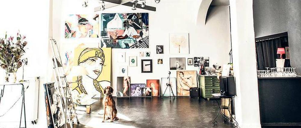 „The Ballery“ zeigt vor allem Kunst, dienstags treffen sich in den Räumen aber auch Neu-Berliner aus den verschiedensten Ländern.