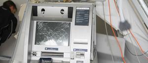 36 Geldautomaten wurden 2017 in Brandenburg versucht oder erfolgreich gesprengt.