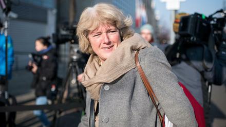 Monika Grütters (CDU), Staatsministerin für Kultur und Medien, während der Koalitionsverhandlungen von CDU, CSU und SPD.