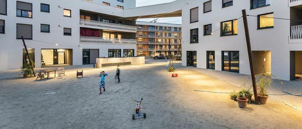 Gewinner des diesjährigen Preises. Das Projekt "WagnisArt". Eine Wohnanlage im Norden von Schwabing.