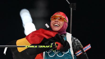 Den Durchblick behalten. Laura Dahlmeier wurde ihrer Rolle als Favoritin bei Olympia gerecht. 