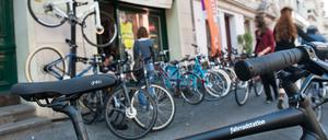 Die "fahrradstation" in der Bergmannstrasse 9.