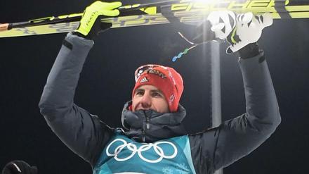 Arnd Peiffer gewinnt in Pyeongchang Olympia-Gold über die Sprint-Distanz