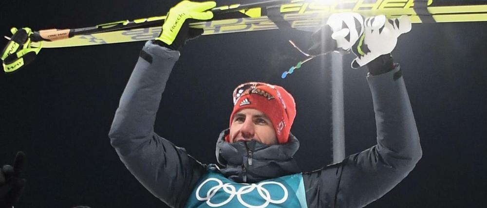 Arnd Peiffer gewinnt in Pyeongchang Olympia-Gold über die Sprint-Distanz