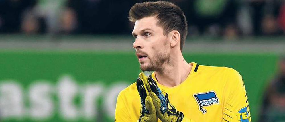 Kann wieder losgehen. Rune Jarstein hat drei Wochen wegen einer Meniskusverletzung gefehlt, nun ist er zurück – und sein Trainer fordert Leistung.