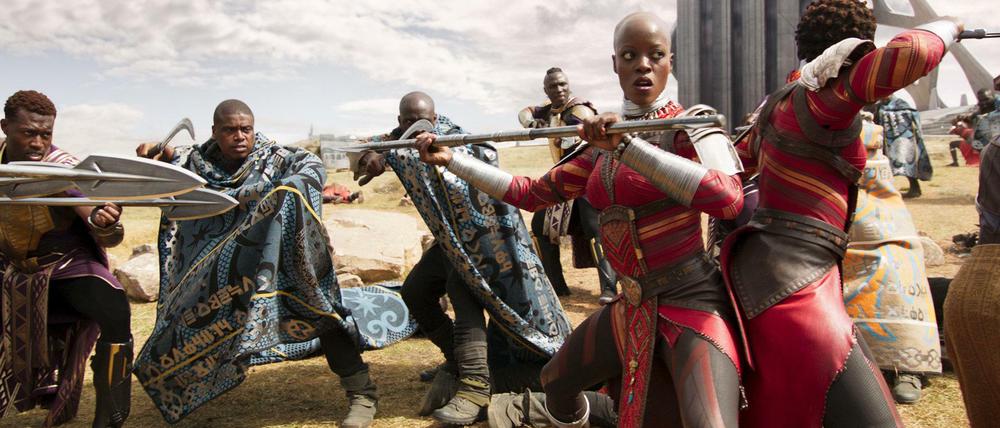 Szene des Films "Black Panther", der seit Februar 2018 in den Kinos ist. Viele Effekte wurden in Kreuzberg bei der Firma Rise erzeugt.