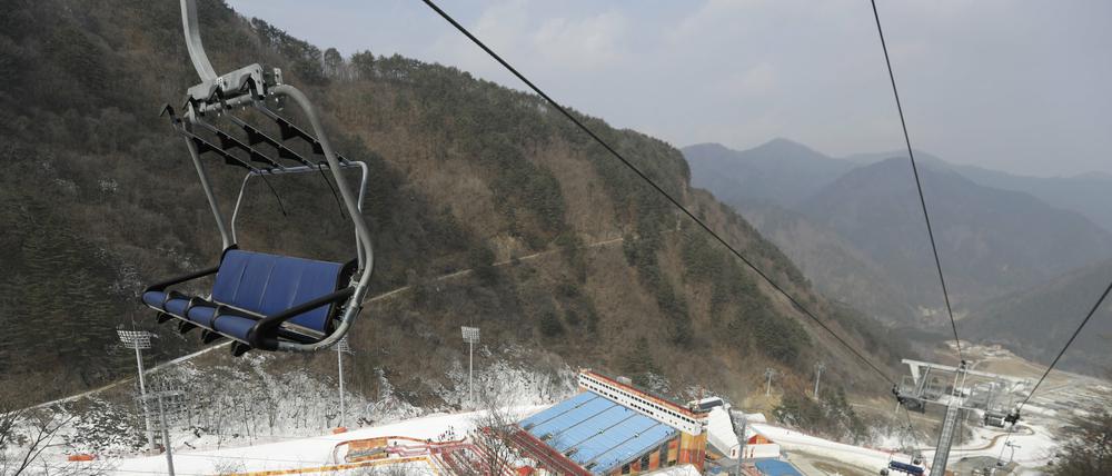 Da will er auch hin. Das Jeongseon-Alpin-Zentrum.