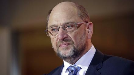 Etwas grimmig: Martin Schulz (SPD).