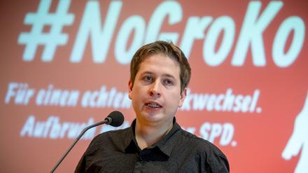Der Juso-Bundesvorsitzende Kevin Kühnert kämpft gegen die Große Koalition.