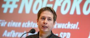 Der Juso-Bundesvorsitzende Kevin Kühnert kämpft gegen die Große Koalition.