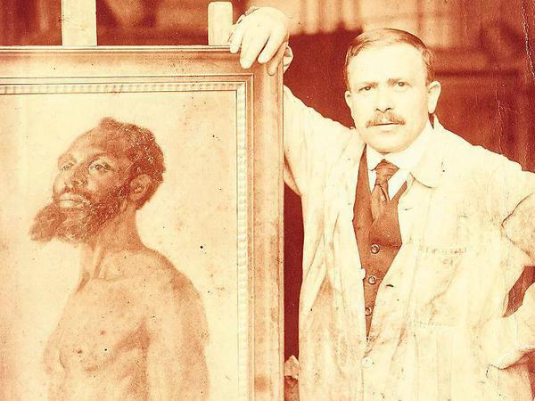 Armin Stern im Atelier.