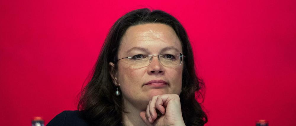 Andrea Nahles soll am Dienstag kommissarisch den SPD-Vorsitz übernehmen - doch dagegen regt sich Widerstand.