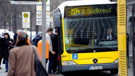 Künftig ohne Fahrkarte? Ein Bus der BVG in Berlin.