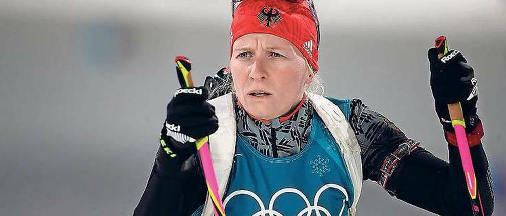 Jetzt ist sie dran. Die erfahrene Franziska Hildebrand rechnet sich über die 15-Kilometer-Distanz gute Chancen aus.