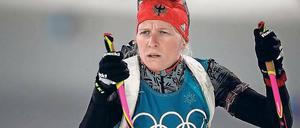 Jetzt ist sie dran. Die erfahrene Franziska Hildebrand rechnet sich über die 15-Kilometer-Distanz gute Chancen aus.
