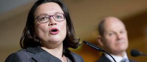 Das neue Kraftzentrum der SPD: Olaf Scholz und Andrea Nahles