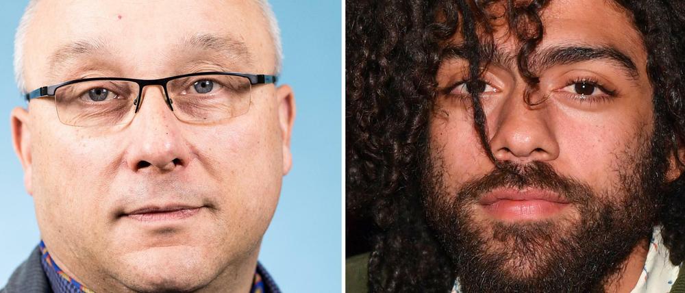 Jens Maier, Mitglied der AfD-Bundestagsfraktion, und Noah Becker