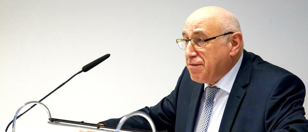 Hermann Simon bei der Verleihung der Auszeichnung am 12. Januar 2018.