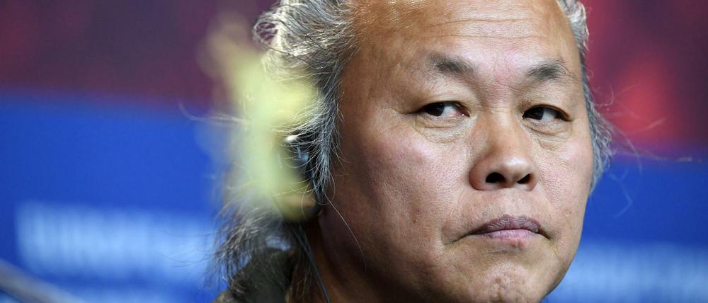 Kim Ki-duk bei der Pressekonferenz zu "Human, Space, Time and Human".