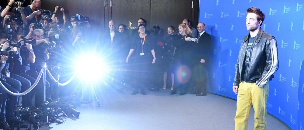 Der britische Schauspieler Robert Pattinson beim Fototermin auf der Berlinale.