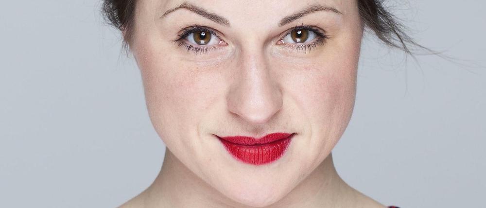 Die Schauspielerin Lisa Jopt hielt einen Vortrag auf der Preisverleihung.