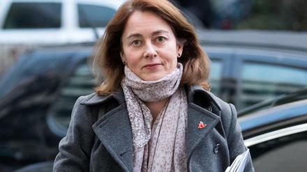 Mit sich selbst im Reinen - die geschäftsführende Familienministerin Katarina Barley.