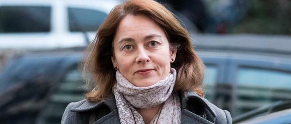 Mit sich selbst im Reinen - die geschäftsführende Familienministerin Katarina Barley.