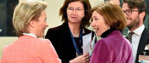 Auf einer Linie: Deutschlands Verteidigungsministerin Ursula von der Leyen und ihre französiche Amtskollegin Florence Parly.