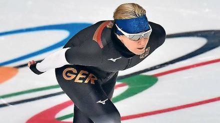 Fast 46 Jahre alt und immer noch jung. Claudia Pechstein will die 5000 Meter in Pyeongchang rocken.