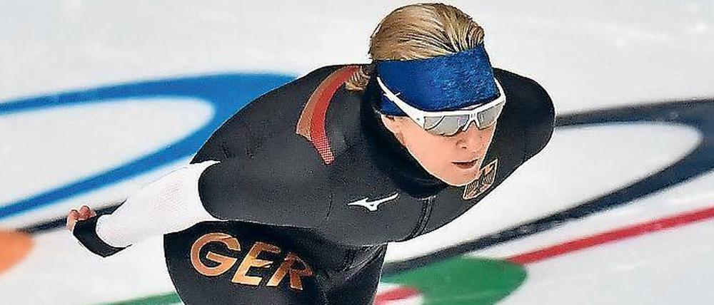Fast 46 Jahre alt und immer noch jung. Claudia Pechstein will die 5000 Meter in Pyeongchang rocken.