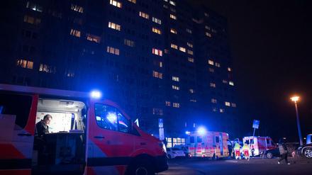 In einem Hochhaus an der Landsberger Allee brannte es in der zehnten Etage.