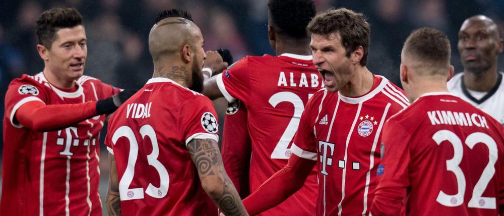 Rote Freu(n)de. Die Bayern dürfen gegen Besiktas fünfmal jubeln.