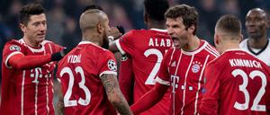 Rote Freu(n)de. Die Bayern dürfen gegen Besiktas fünfmal jubeln.