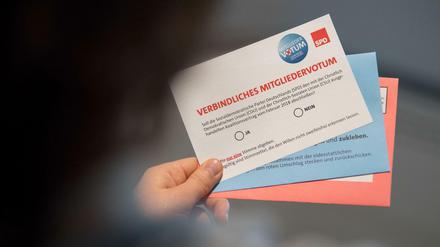 Die eidesstattliche Versicherung muss bei der SPD-Mitgliederabstimmung mitabgegeben werden.
