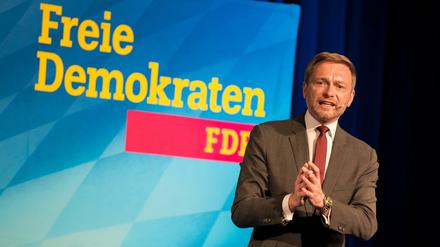 Christian Lindner beim (mutmaßlich honorarfreien) politischen Aschermittwoch der FDP in Dingolfing.