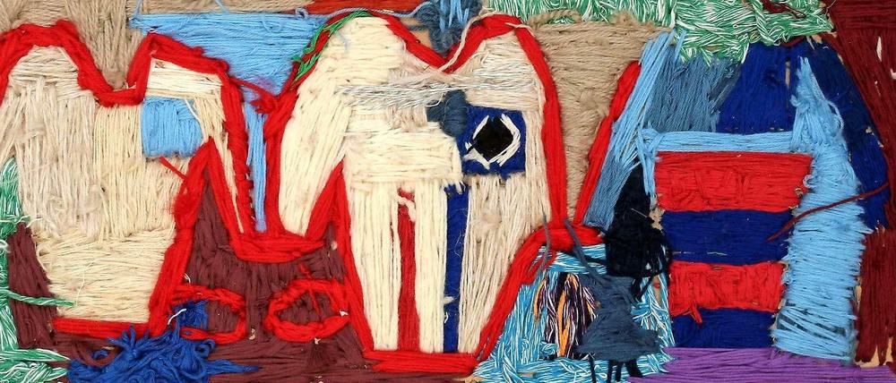 Oliver Rincke, Ohne Titel, 2017, Wolle, Wellkarton