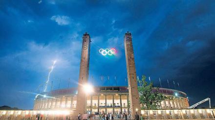 Vision Olympia. Es gibt eine Debatte um die Frage, ob sich Berlin für die Spiele 2032 bewerben soll.