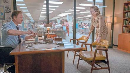 Alte Schule. „Washington Post“-Chefredakteur Ben Bradlee (Tom Hanks) und seine Verlegerin (Meryl Streep). 