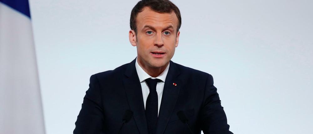 Frankreichs Präsident Emmanuel Macron unterscheidet zwischen "Wirtschaftsflüchtlingen" und schutzbedürftigen Asylbewerbern. 