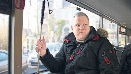 Perspektivwechsel. Laut Vereinsangaben leben in Berlin rund 26 000 blinde oder sehbehinderte Menschen. Einer von ihnen ist Thomas Schmidt. 