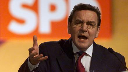 Der ehemalige Bundeskanzler Gerhard Schröder auf einem SPD-Parteitag im Dezember. 