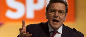 Der ehemalige Bundeskanzler Gerhard Schröder auf einem SPD-Parteitag im Dezember. 
