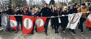 Mitglieder der neuen Bewegung Potere al Popolo demonstrierten in der vergangenen Woche gegen Rassismus.