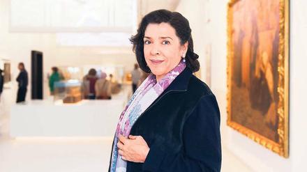 Festivalgründerin Elena Bashkirova in der Ausstellung „Welcome to Jerusalem“ im Jüdischen Museum Berlin. 