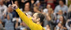 Starker Rückhalt. Silvio Heinevetter hatte großen Anteil am Sieg der Füchse.