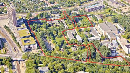 Das Areal Landsberger Allee 378 soll versteigert werden. 