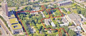 Das Areal Landsberger Allee 378 soll versteigert werden. 