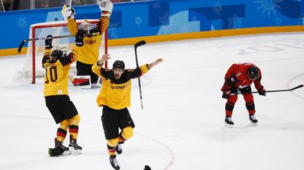 Abpfiff im Kwandong-Hockey-Zentrum von Gangneung. Und ein neues Miracle On Ice ist geschrieben.
